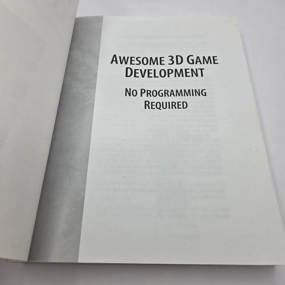 Awesome 3D Game Development No Programming Required Book CD Clayton Crooks 2004